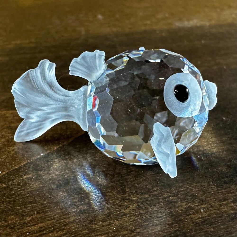 RETIRED Swarovski Crystal Figurine w/Box - Mini Blowfish 1 1/4" - 7668 020 000 - Picture 3 of 7